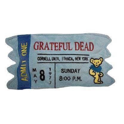 Dog Toy - Grateful Dead Cornell 77  Concert Ticket