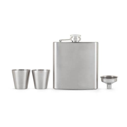 TRUE - Fiasco Flask And Shot Glass Gift Set by True