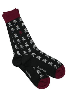 Swole Panda - Black Skull Bamboo Socks