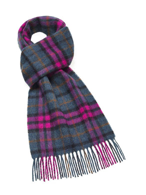 Bronte Moon - Canons Teal Scarf - Merino Lambswool - Made in England
