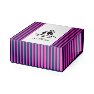 Swole Panda - Stripey Sock Box - 3 Pairs of Bamboo Socks (His)