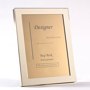 BeyBerk International - 5" x 7" Brass Picture Frame