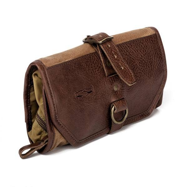 Mission Mercantile - Campaign Waxed Canvas Roll-Up Shave Kit