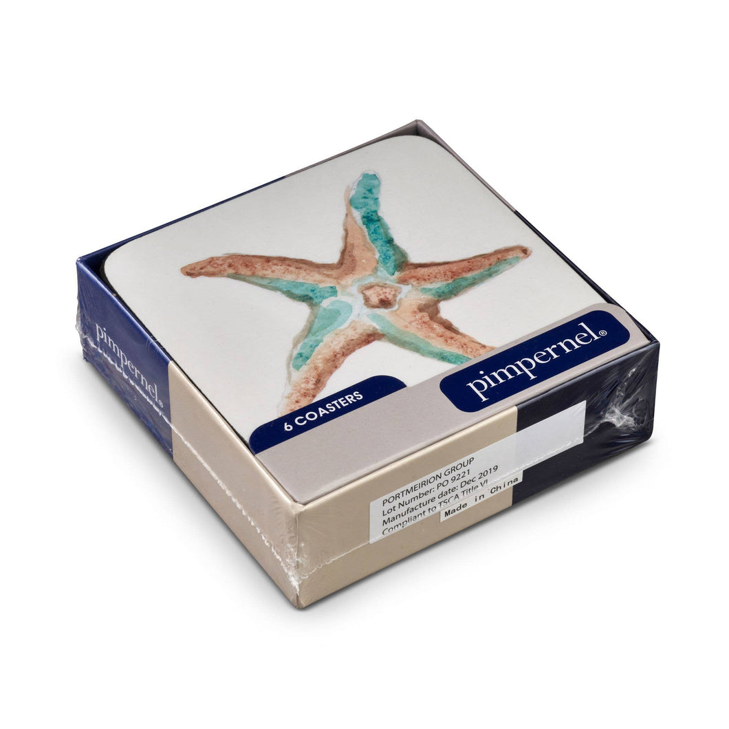 Pimpernel - Coastal Shore Coasters Set of 6