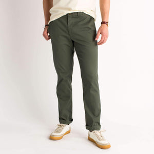 Duck Head Green Badge Chino - Thyme Olive