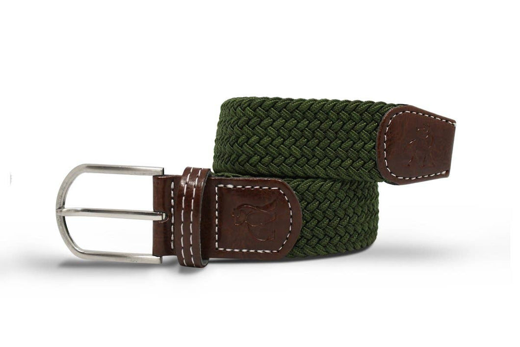 Swole Panda - Woven Belt - Khaki Green