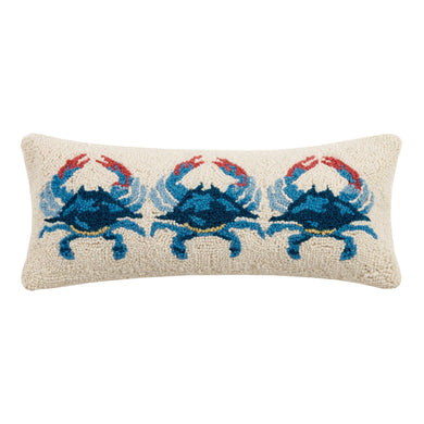 Peking Handicraft - Blue Crabs Hook Pillow