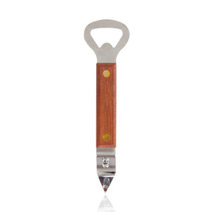 TRUE - Church Key Wood Handle Bottle Opener