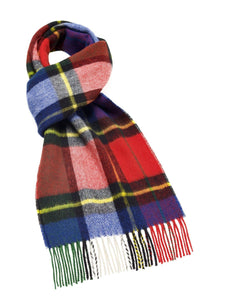 Bronte Moon - Madison Tartan Scarf, Merino Lambswool, Made in England