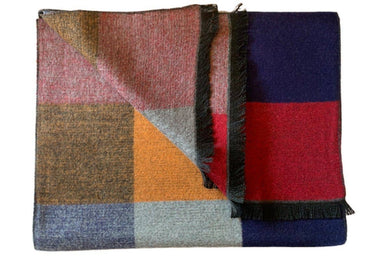 Swole Panda - Multi Coloured Check Bamboo Scarf