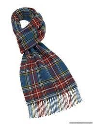 Edinburgh Pattern Scarf - Merino Lambswool - Made in England