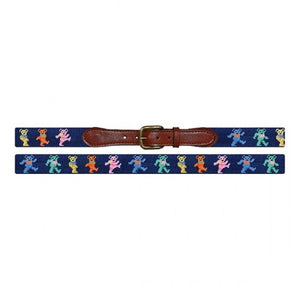 Dancing Bear Needlepoint Belt