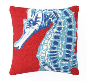 Hand Hooked Pillow-Beach Theme