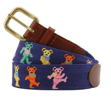 Load image into Gallery viewer, Dancing Bear Needlepoint Belt